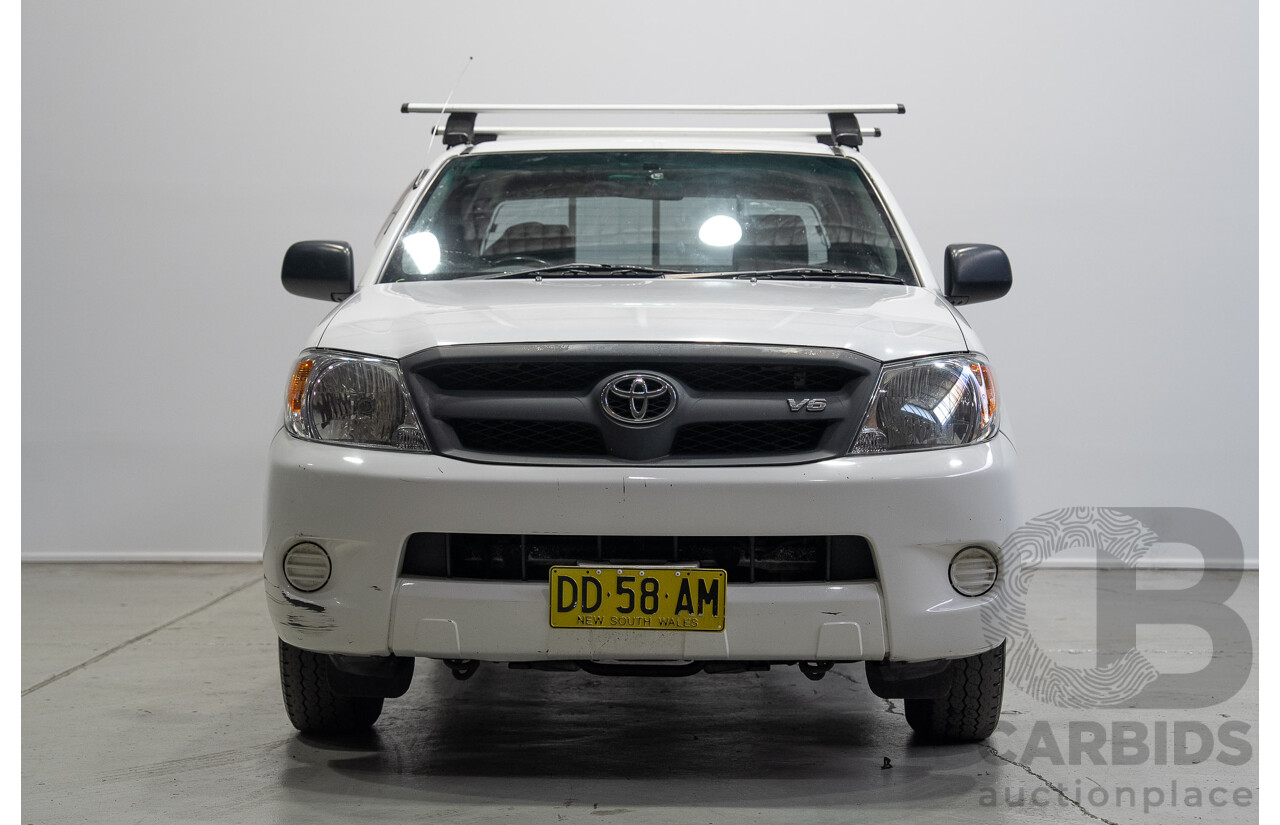 05/2008 Toyota Hilux SR GGN15R 07 UPGRADE X Cab P/Up White 4.0L