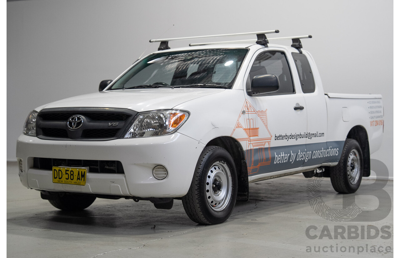 05/2008 Toyota Hilux SR GGN15R 07 UPGRADE X Cab P/Up White 4.0L