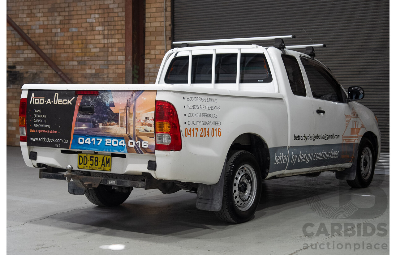 05/2008 Toyota Hilux SR GGN15R 07 UPGRADE X Cab P/Up White 4.0L