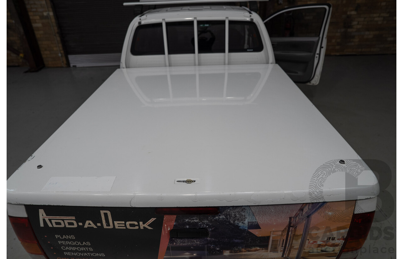05/2008 Toyota Hilux SR GGN15R 07 UPGRADE X Cab P/Up White 4.0L