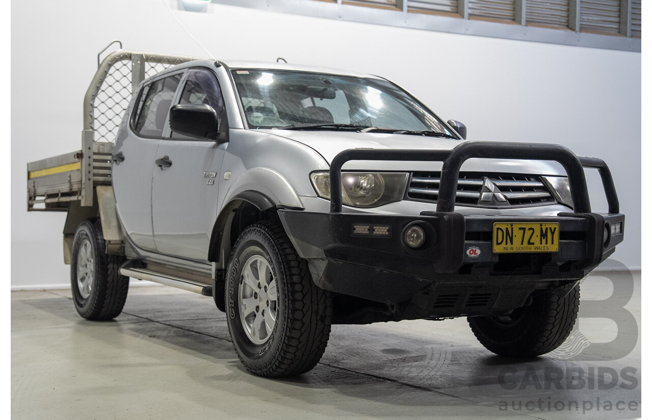 12/2009 Mitsubishi Triton GL-R (4x4) MN MY10 Double Cab Utility SIlver Turbo Diesel 2.5L