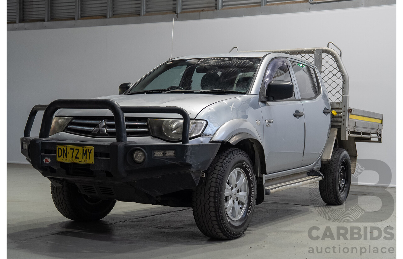 12/2009 Mitsubishi Triton GL-R (4x4) MN MY10 Double Cab Utility SIlver Turbo Diesel 2.5L