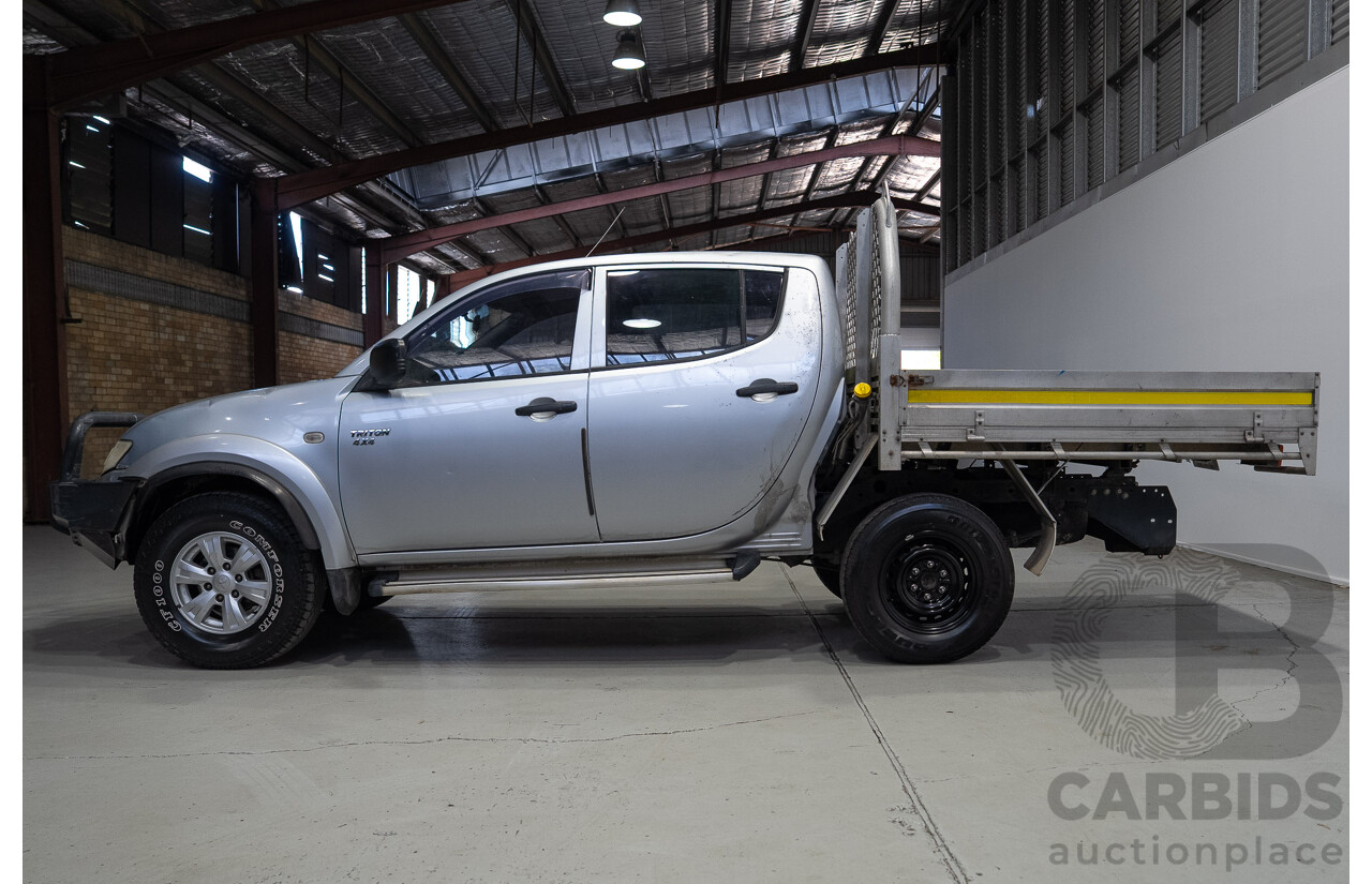 12/2009 Mitsubishi Triton GL-R (4x4) MN MY10 Double Cab Utility SIlver Turbo Diesel 2.5L