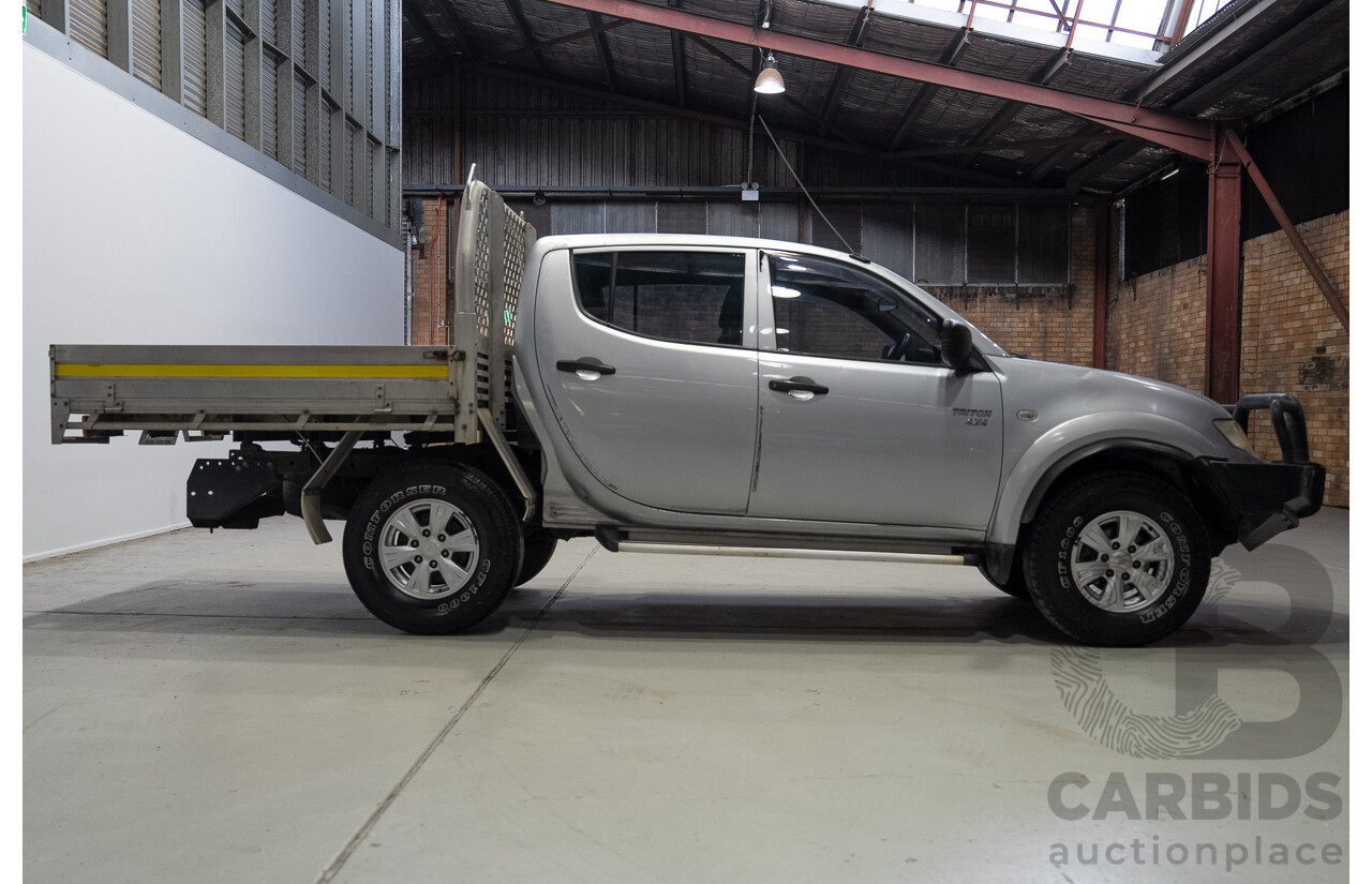 12/2009 Mitsubishi Triton GL-R (4x4) MN MY10 Double Cab Utility SIlver Turbo Diesel 2.5L