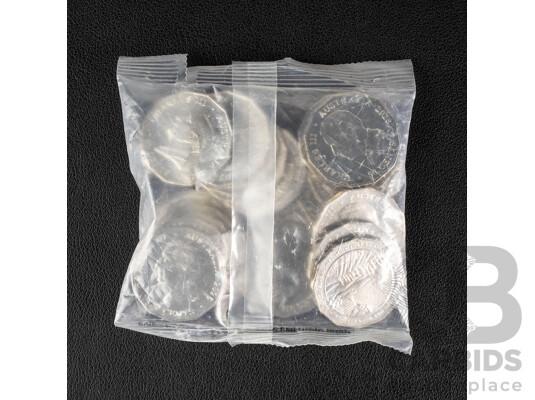 Twenty Australian RAM 2026 UNC Fifty Cent Coins, Wave Hill Walk-Off - Aboriginal Land Rights 60th Anniversary