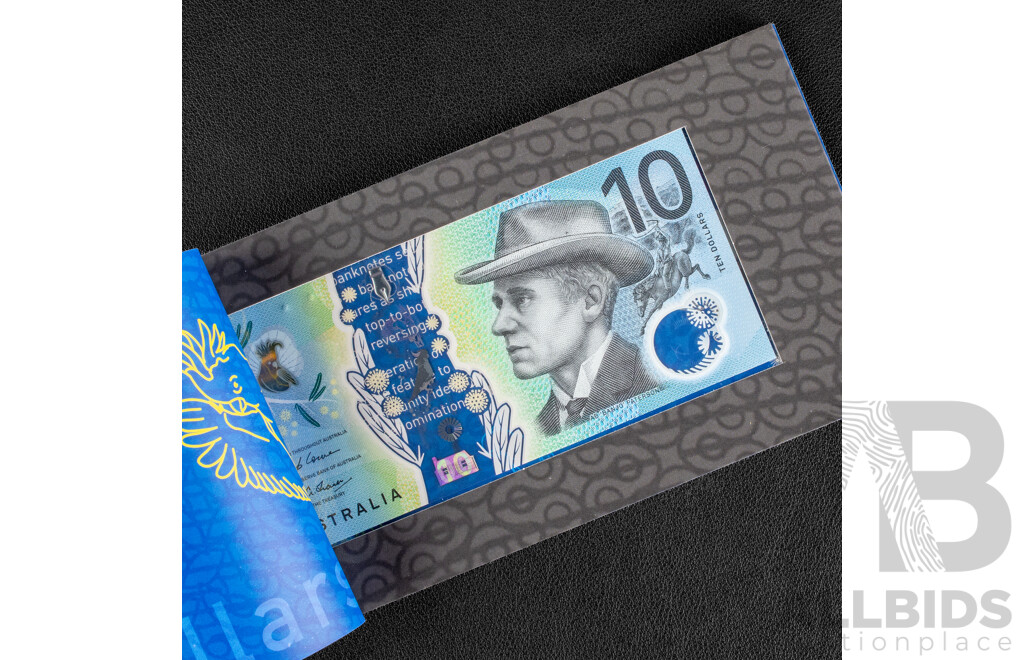 Three Australian 2017 Ten Dollar Next Generation Bank Notes, Lowe/Fraser