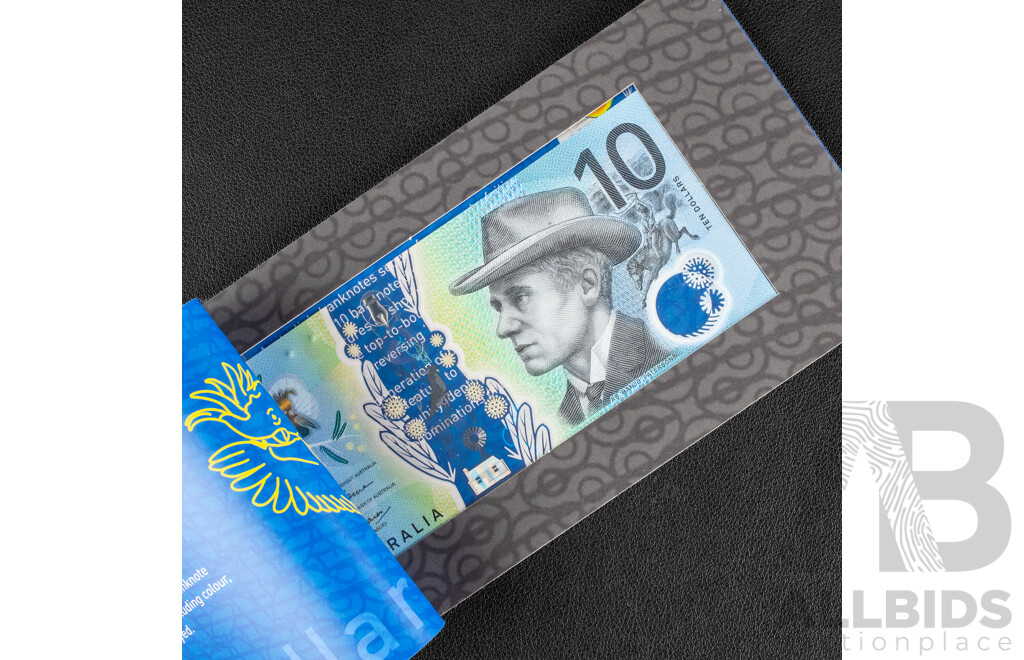 Three Australian 2017 Ten Dollar Next Generation Bank Notes, Lowe/Fraser