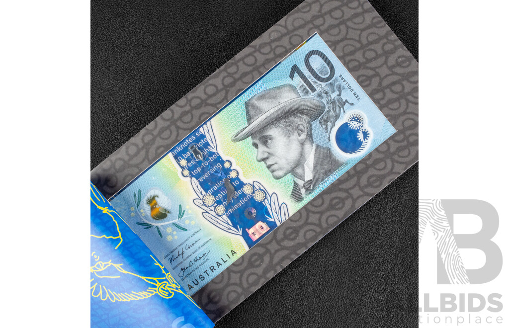 Three Australian 2017 Ten Dollar Next Generation Bank Notes, Lowe/Fraser