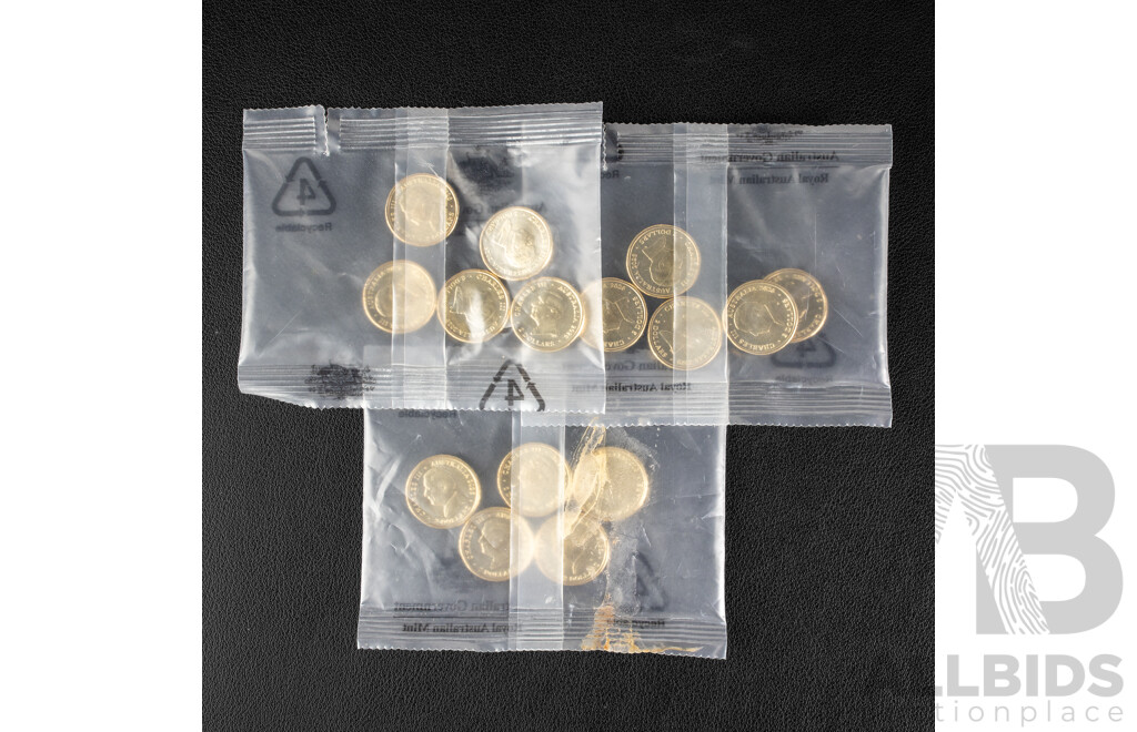 Fifteen Australian RAM 2026 UNC Two Dollar Coins, Dawn Service - Lest We Forget