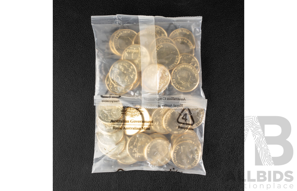Forty Australian RAM 2026 UNC One Dollar Coins