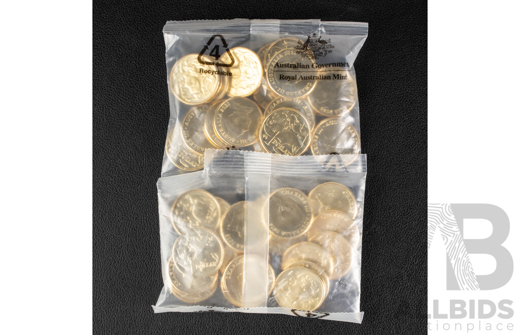 Forty Australian RAM 2026 UNC One Dollar Coins