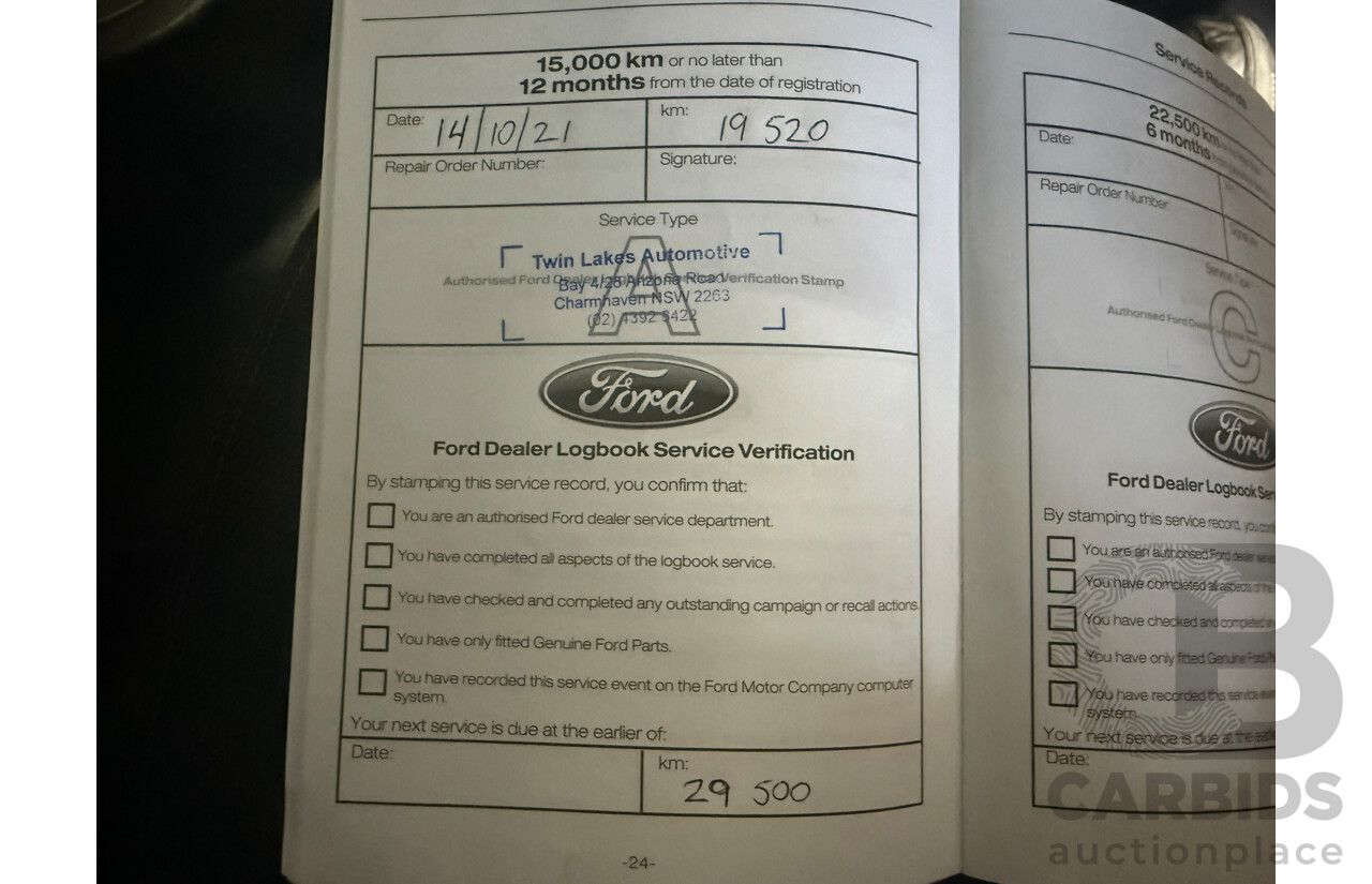 02/2021 Ford Ranger WILDTRAK 3.2 (4x4) PX MKIII MY21.25 Double Cab P/Up White 3.2L