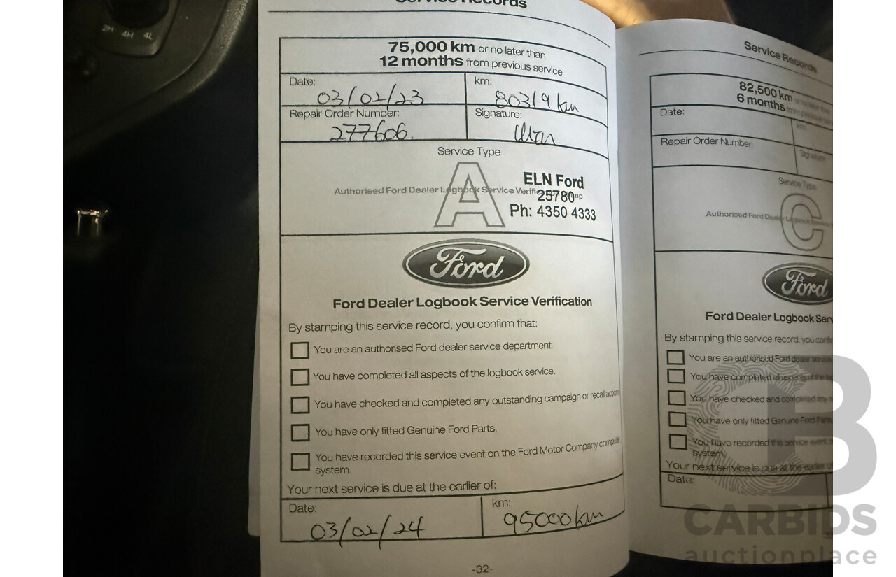 02/2021 Ford Ranger WILDTRAK 3.2 (4x4) PX MKIII MY21.25 Double Cab P/Up White 3.2L
