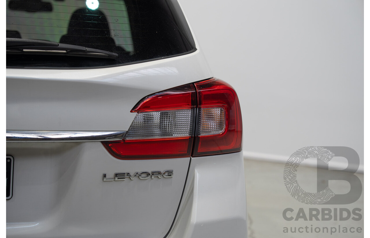 07/2016 Subaru Levorg 2.0 GT-S (AWD) MY17 4d Wagon White Turbo 2.0L