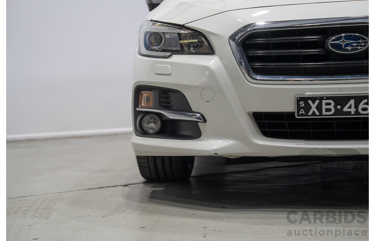 07/2016 Subaru Levorg 2.0 GT-S (AWD) MY17 4d Wagon White Turbo 2.0L