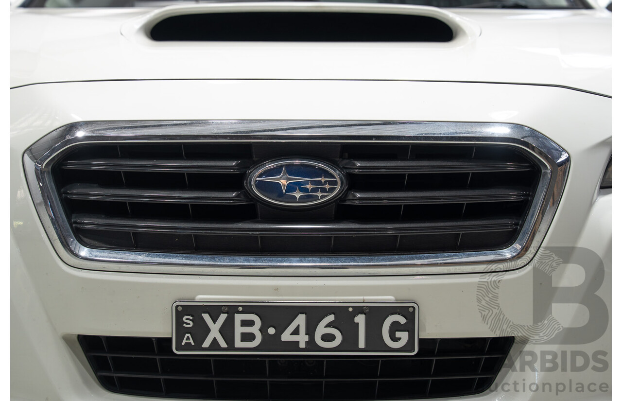07/2016 Subaru Levorg 2.0 GT-S (AWD) MY17 4d Wagon White Turbo 2.0L