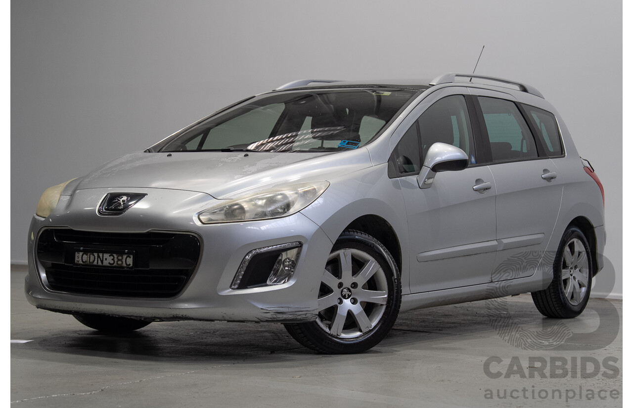 09/2011 Peugeot 308 Active Touring Turbo 4d Wagon Silver Turbo 1.6L - 7 Seater