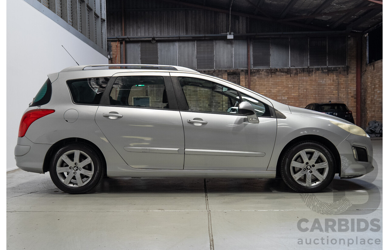 09/2011 Peugeot 308 Active Touring Turbo 4d Wagon Silver Turbo 1.6L - 7 Seater