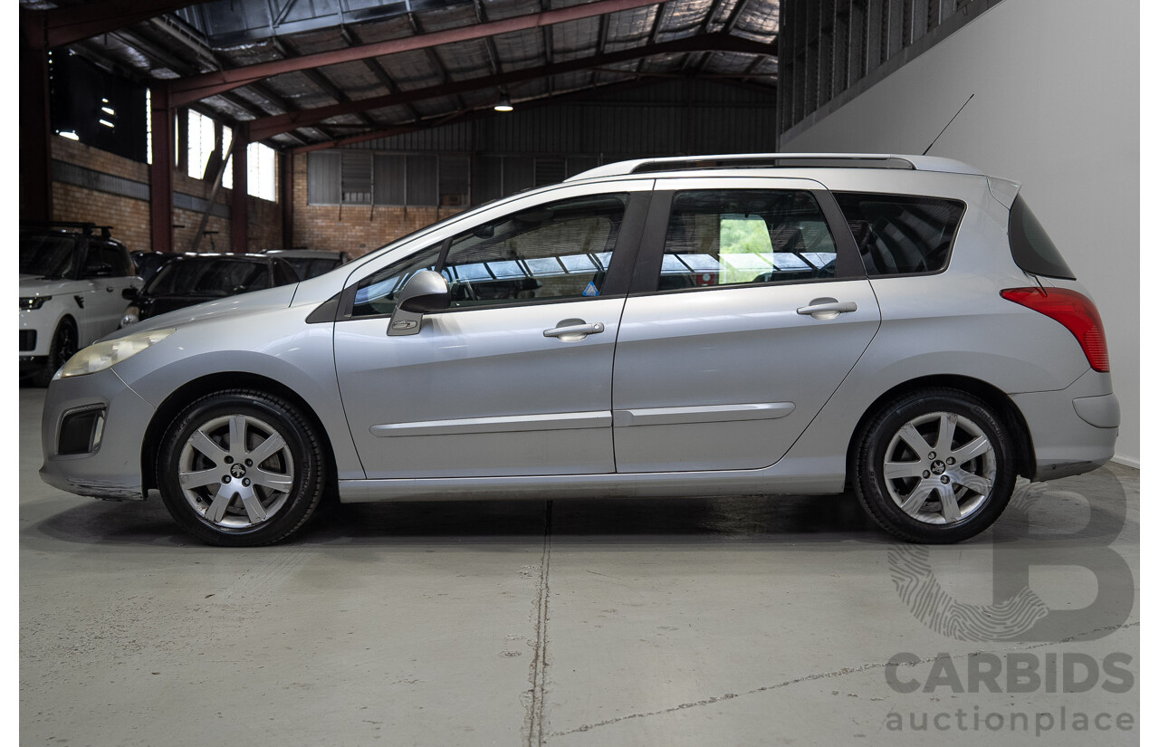 09/2011 Peugeot 308 Active Touring Turbo 4d Wagon Silver Turbo 1.6L - 7 Seater