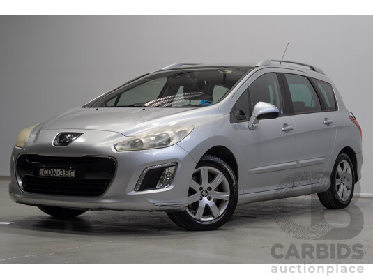09/2011 Peugeot 308 Active Touring Turbo 4d Wagon Silver Turbo 1.6L - 7 Seater