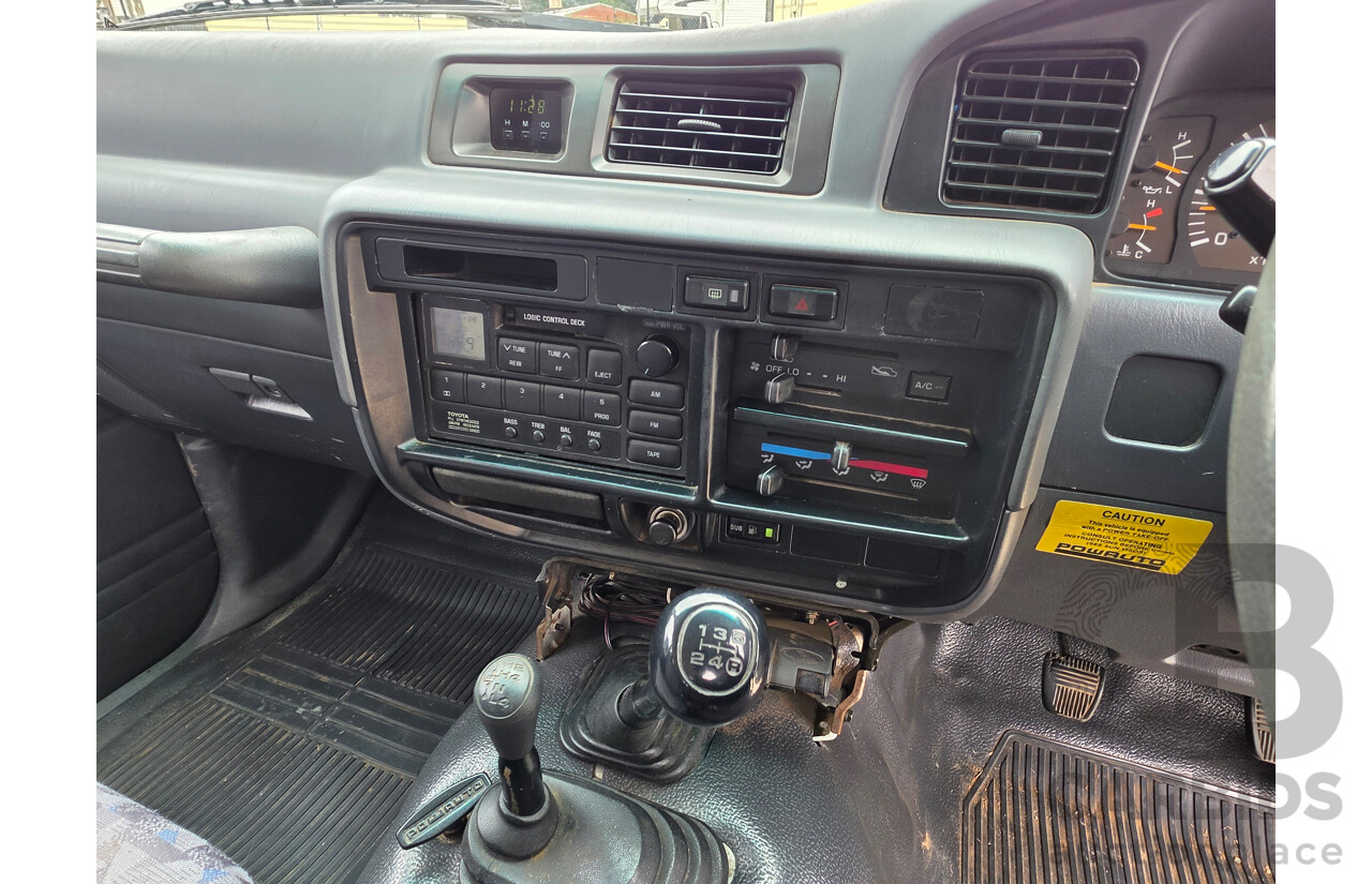 11/1995 Toyota Landcruiser DX (4x4) HZJ80R 4d Wagon White Diesel 4.2L