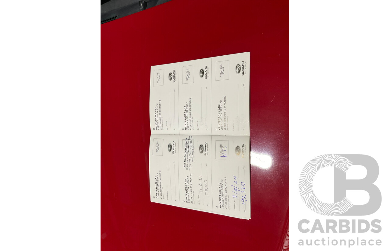 05/2016 Subaru XV 2.0i (AWD) MY15 4d Wagon Venetian Red 2.0L