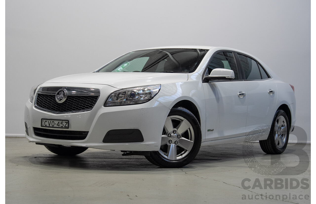 11/2014 Holden Malibu CD EM 4d Sedan Summit White Turbo Diesel 2.0L
