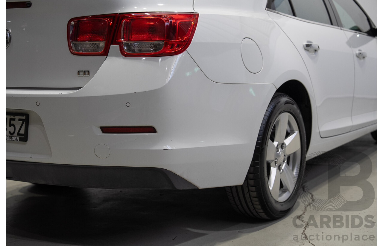 11/2014 Holden Malibu CD EM 4d Sedan Summit White Turbo Diesel 2.0L