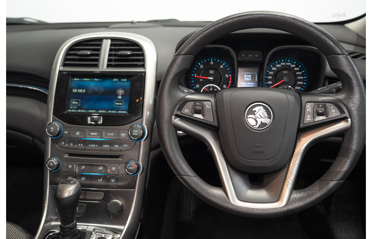 11/2014 Holden Malibu CD EM 4d Sedan Summit White Turbo Diesel 2.0L