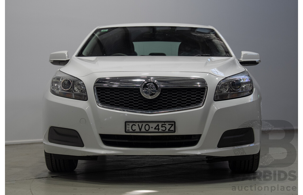 11/2014 Holden Malibu CD EM 4d Sedan Summit White Turbo Diesel 2.0L