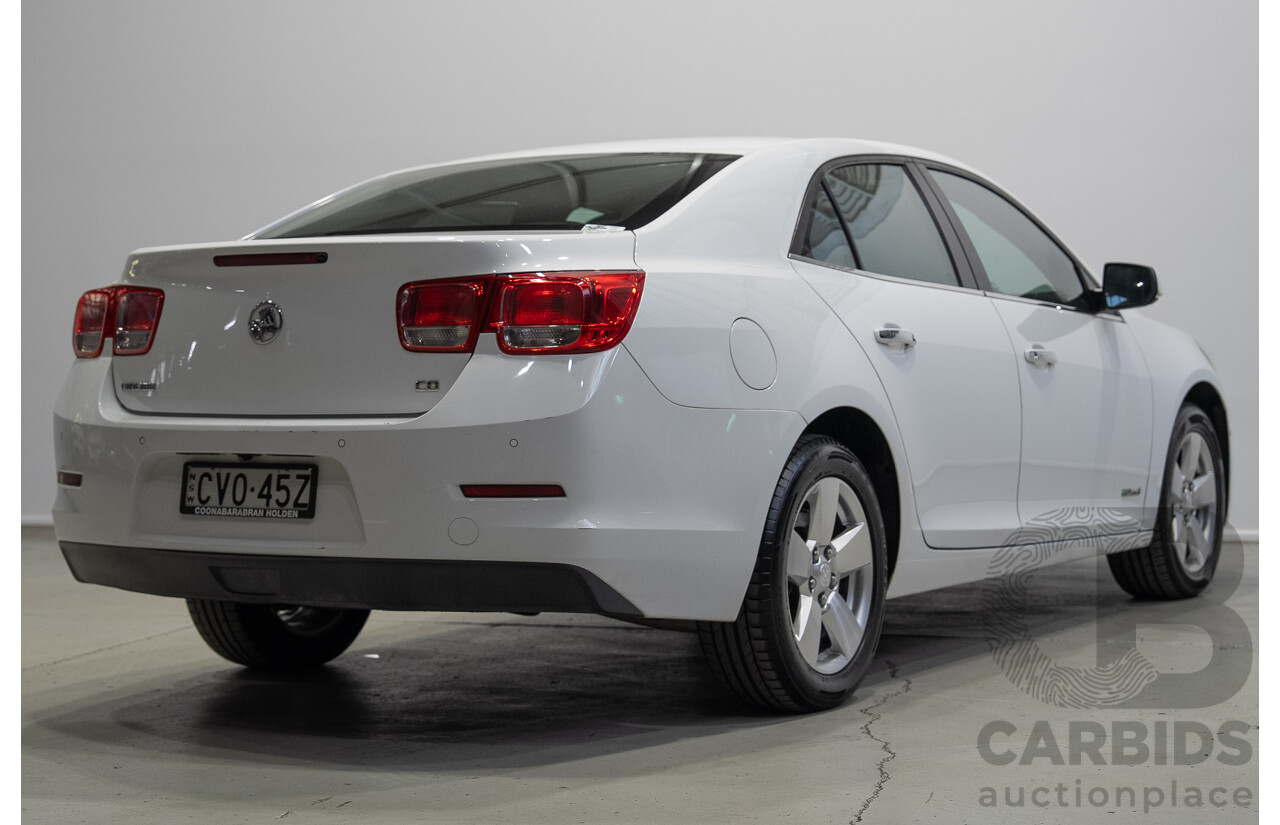 11/2014 Holden Malibu CD EM 4d Sedan Summit White Turbo Diesel 2.0L