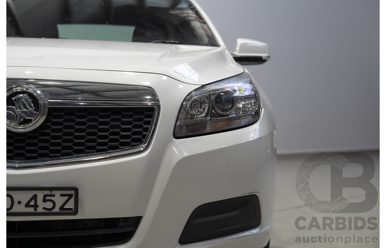11/2014 Holden Malibu CD EM 4d Sedan Summit White Turbo Diesel 2.0L