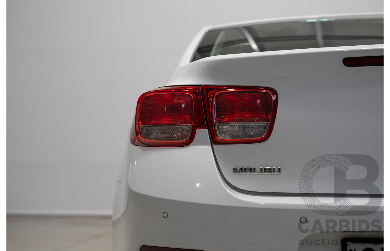 11/2014 Holden Malibu CD EM 4d Sedan Summit White Turbo Diesel 2.0L