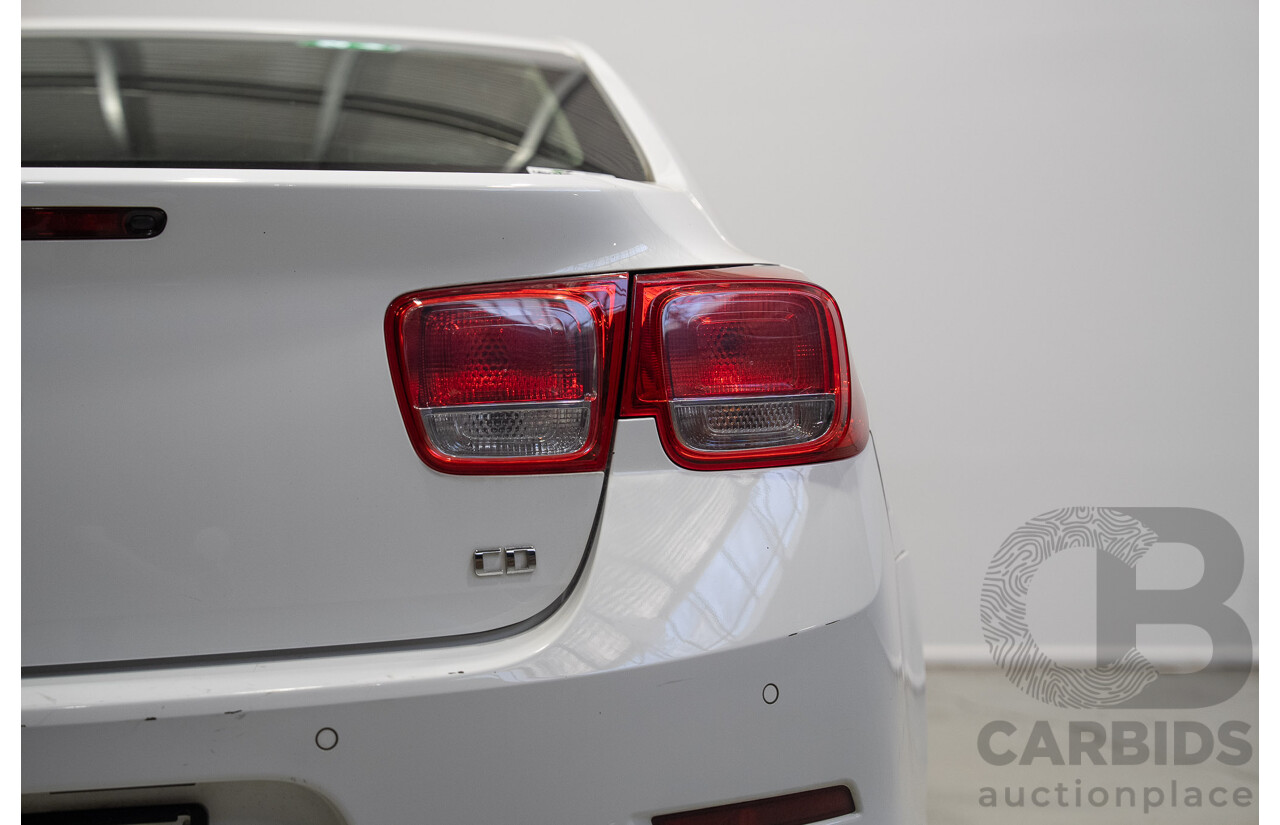 11/2014 Holden Malibu CD EM 4d Sedan Summit White Turbo Diesel 2.0L