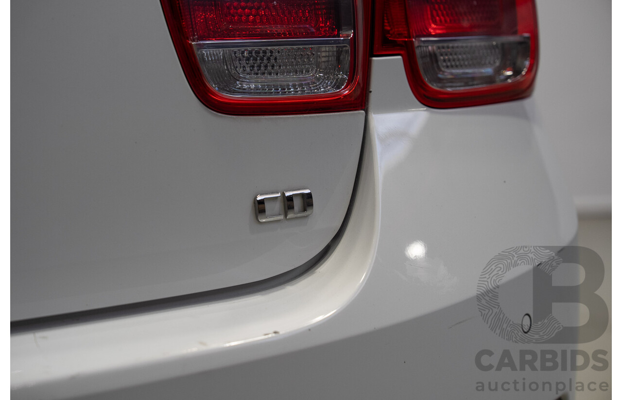 11/2014 Holden Malibu CD EM 4d Sedan Summit White Turbo Diesel 2.0L