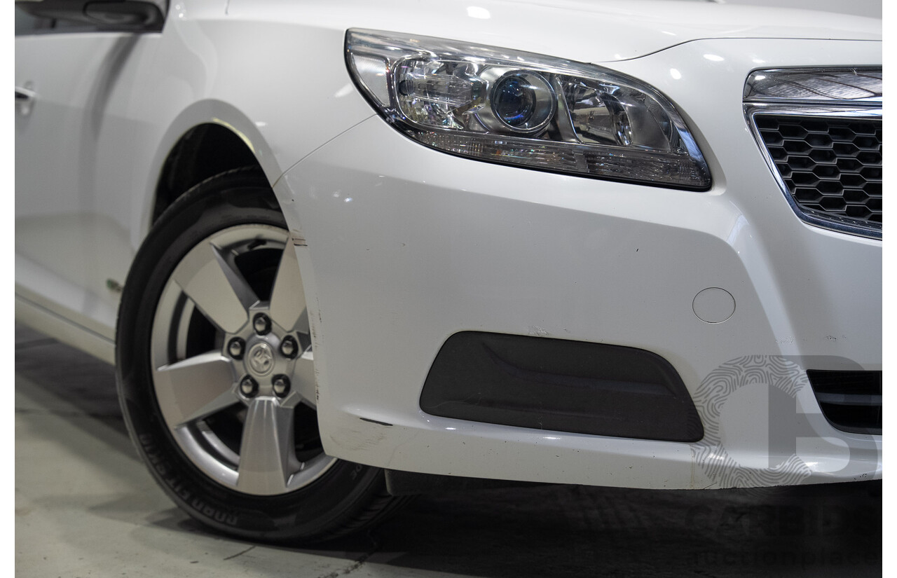 11/2014 Holden Malibu CD EM 4d Sedan Summit White Turbo Diesel 2.0L