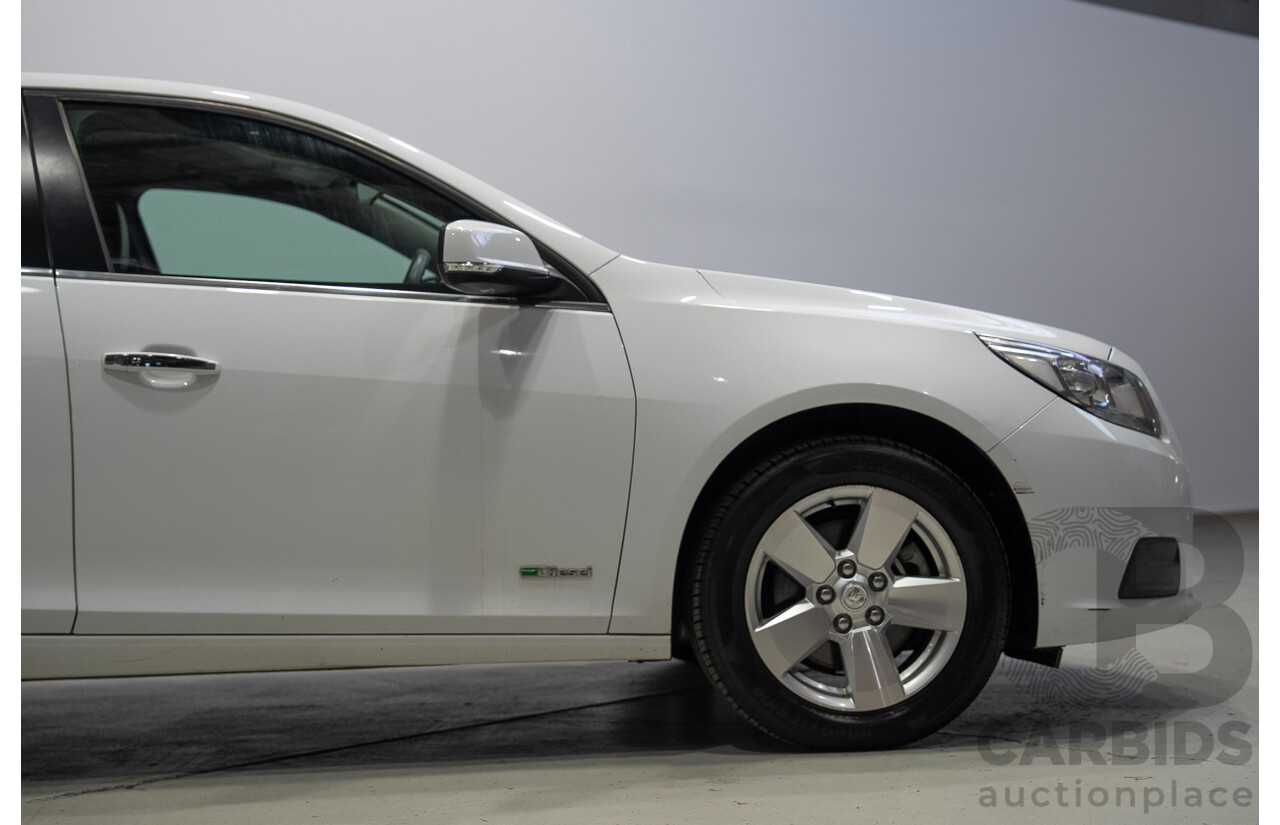 11/2014 Holden Malibu CD EM 4d Sedan Summit White Turbo Diesel 2.0L