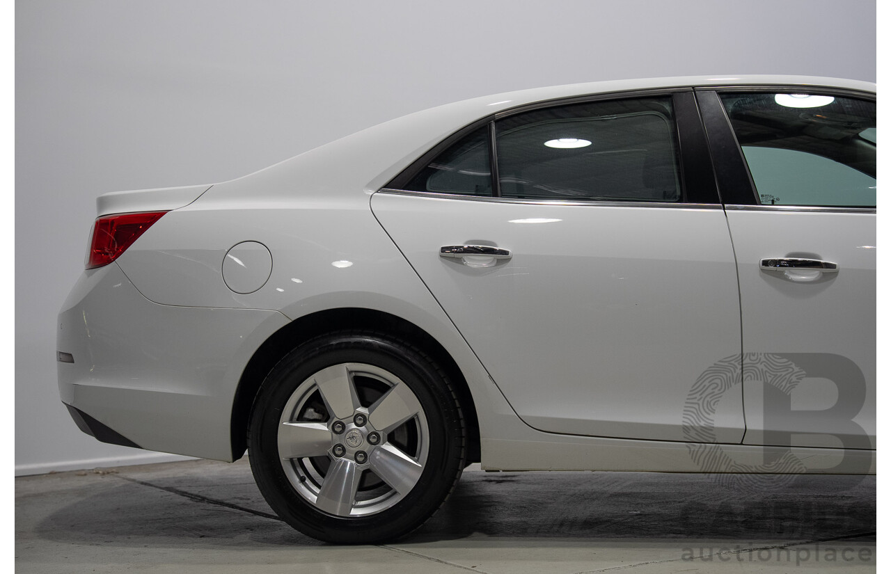 11/2014 Holden Malibu CD EM 4d Sedan Summit White Turbo Diesel 2.0L