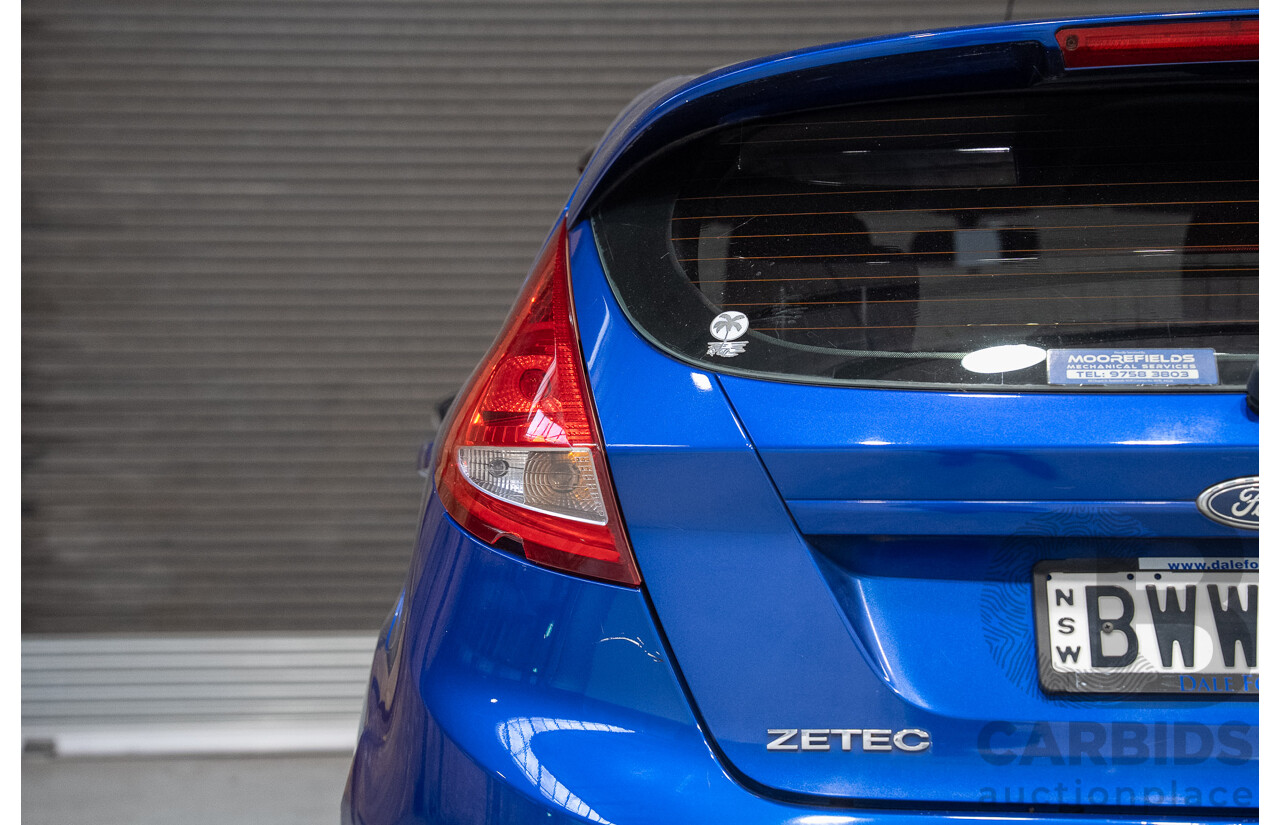 07/2011 Ford Fiesta Zetec WT 5d Hatchback Blue 1.6L