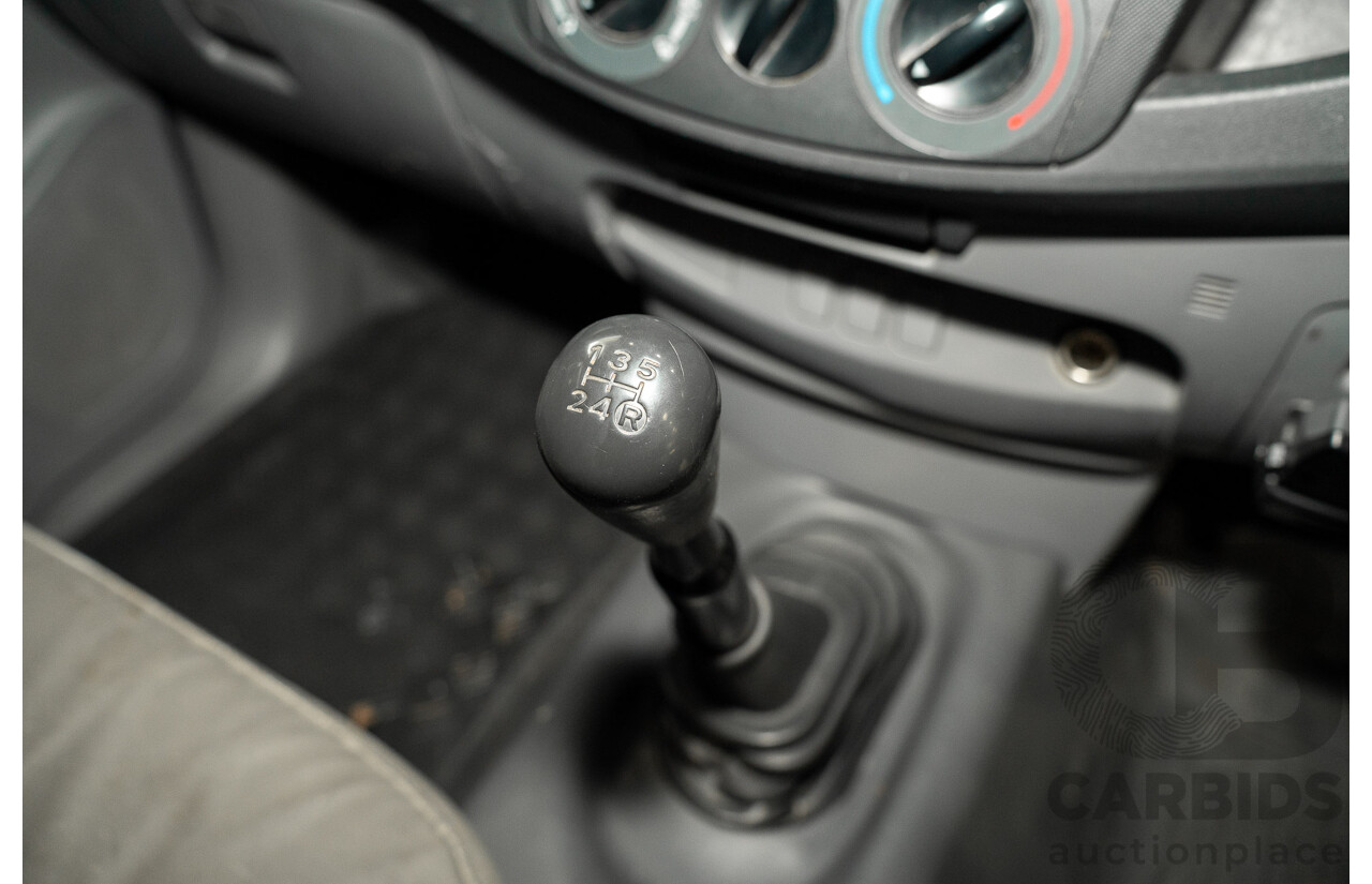06/2010 Toyota Hilux Workmate TGN16R 09 Upgrade C/Chas Black Sand Turbo Petrol 2.7L