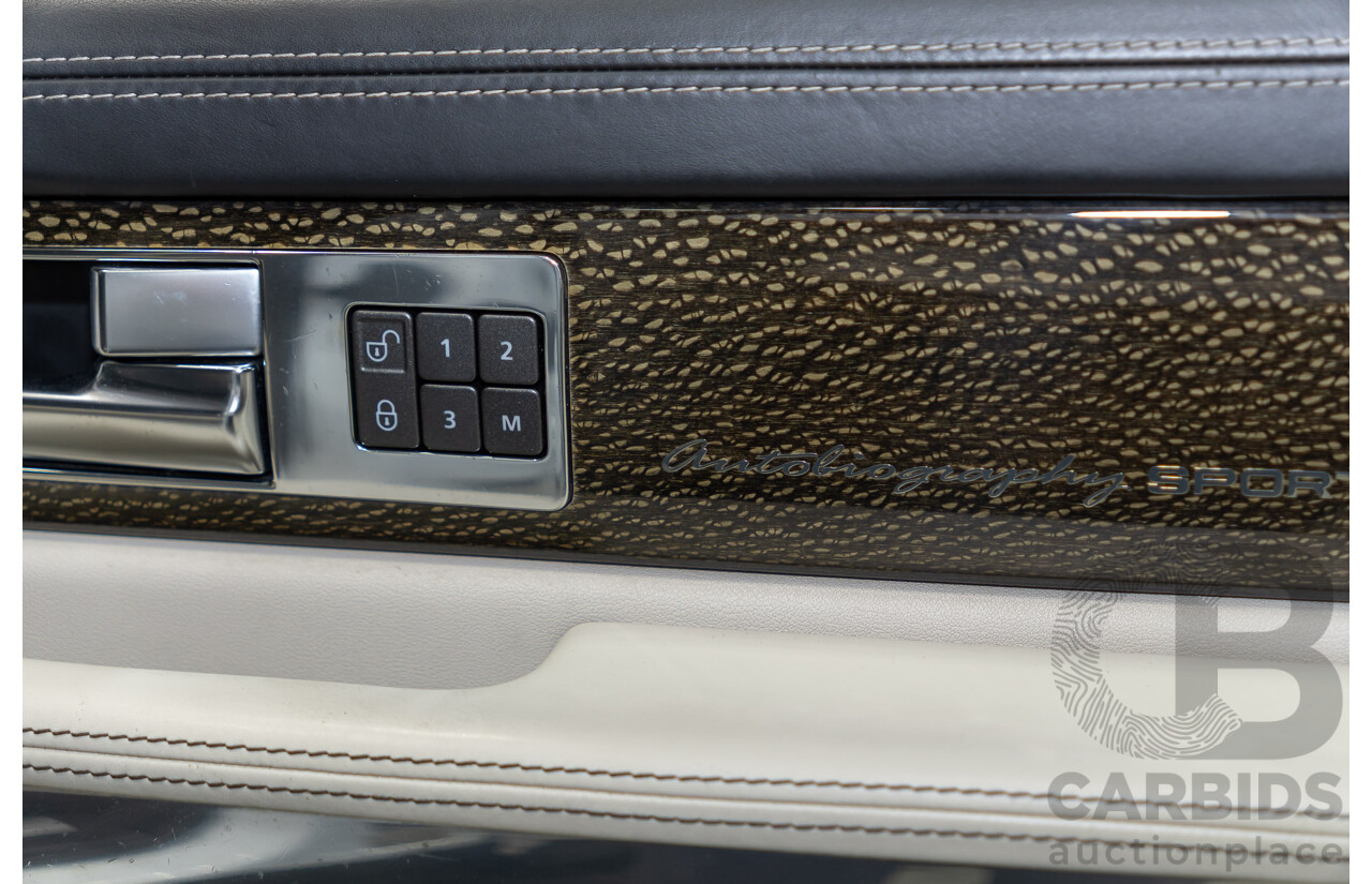 8/2012 Range Rover Sport SDV6 Autobiography (4x4) MY12 4d Wagon Fuji White Turbo Diesel V6 3.0L