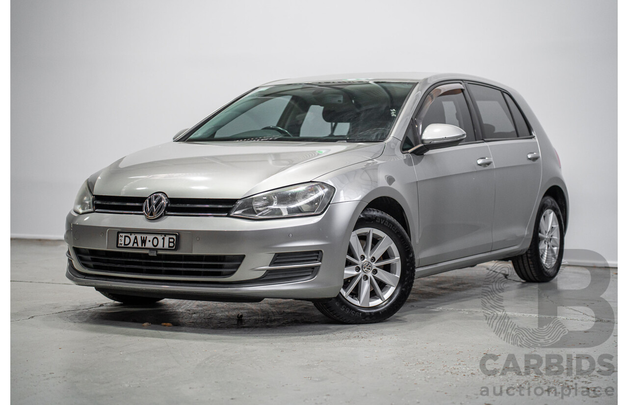 09/2015 Volkswagen Golf 92 TSI Trendline Mk7 MY16 5d Hatchback Tungsten Silver Metallic Turbo 1.4L
