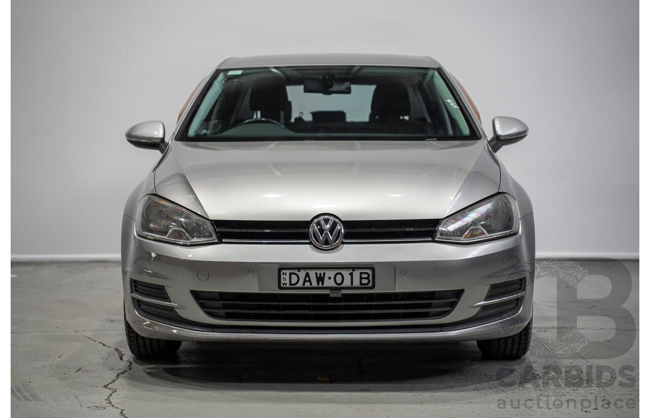 09/2015 Volkswagen Golf 92 TSI Trendline Mk7 MY16 5d Hatchback Tungsten Silver Metallic Turbo 1.4L