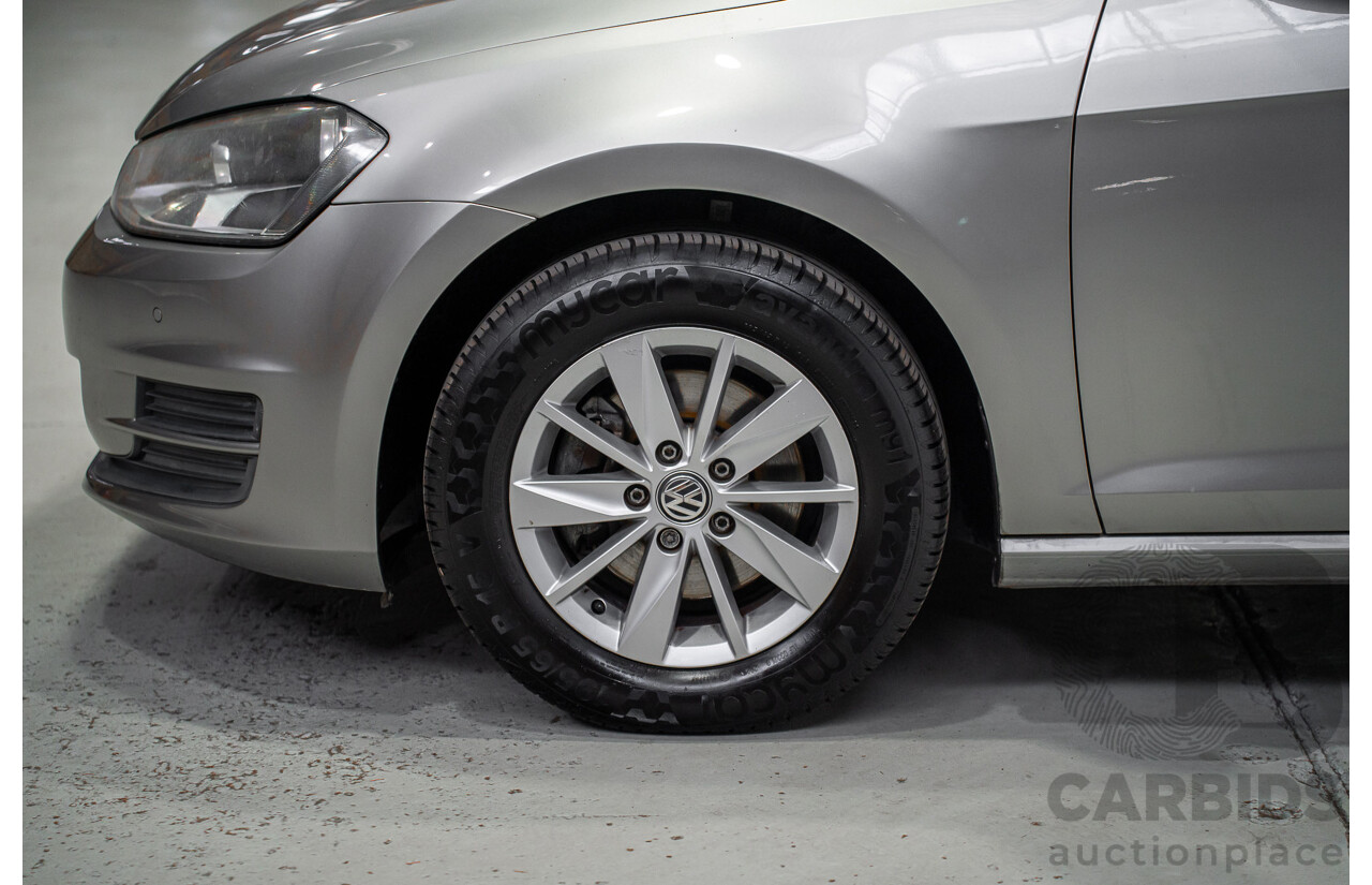 09/2015 Volkswagen Golf 92 TSI Trendline Mk7 MY16 5d Hatchback Tungsten Silver Metallic Turbo 1.4L