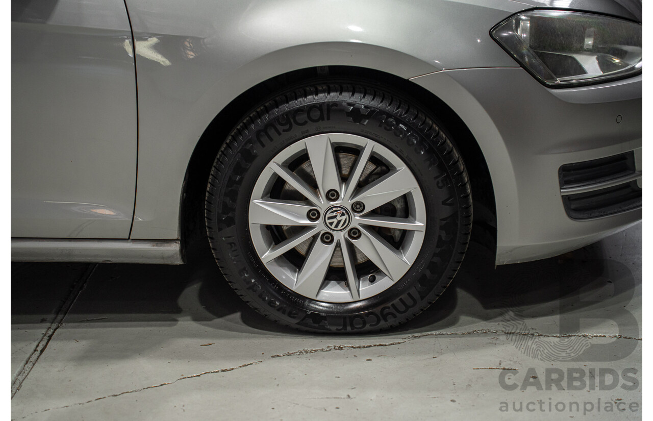 09/2015 Volkswagen Golf 92 TSI Trendline Mk7 MY16 5d Hatchback Tungsten Silver Metallic Turbo 1.4L
