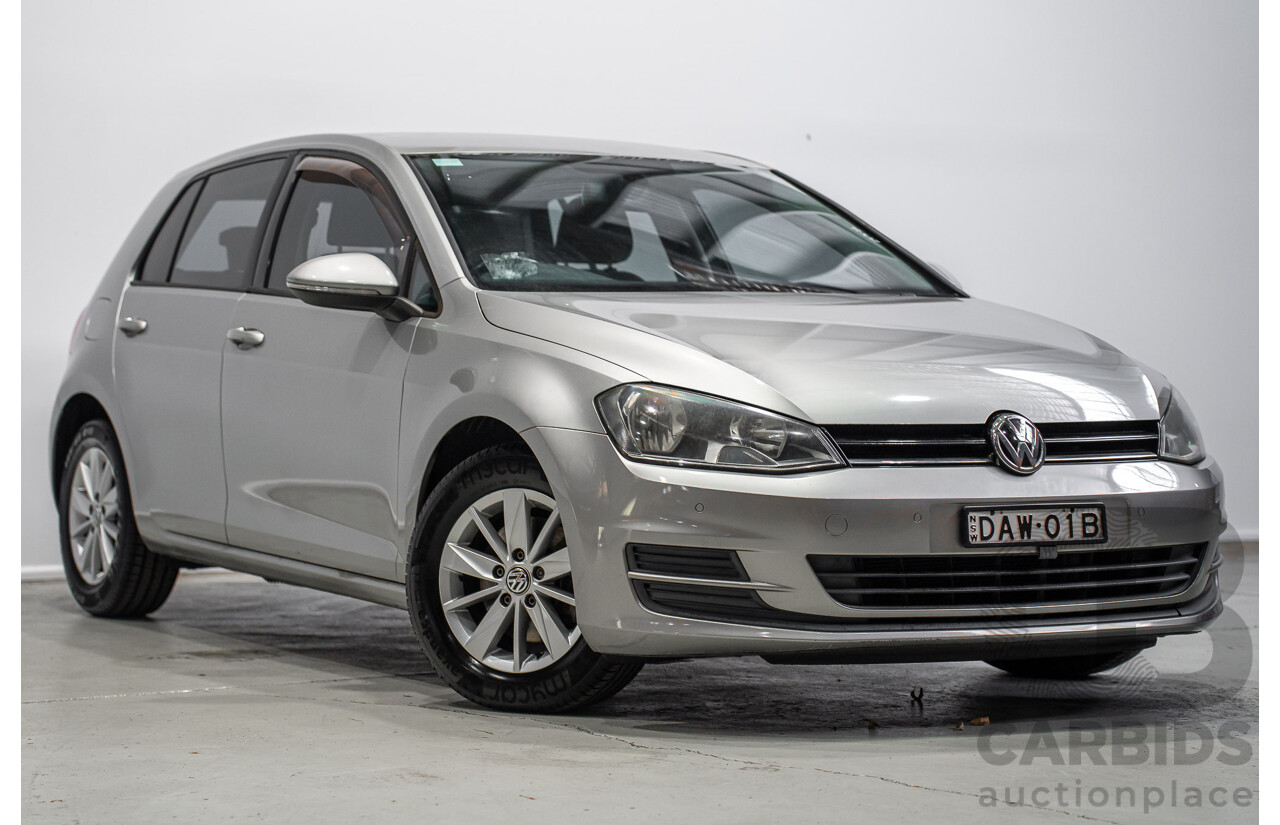 09/2015 Volkswagen Golf 92 TSI Trendline Mk7 MY16 5d Hatchback Tungsten Silver Metallic Turbo 1.4L
