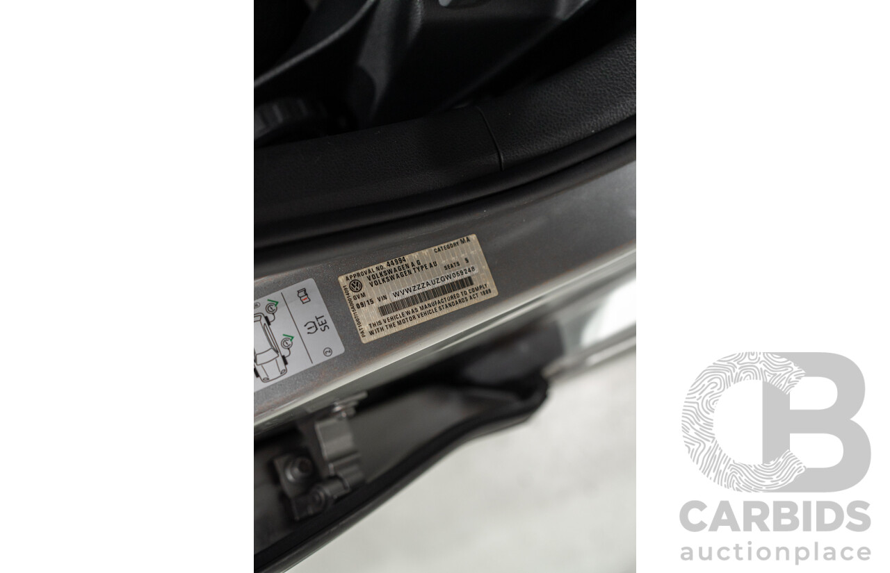 09/2015 Volkswagen Golf 92 TSI Trendline Mk7 MY16 5d Hatchback Tungsten Silver Metallic Turbo 1.4L