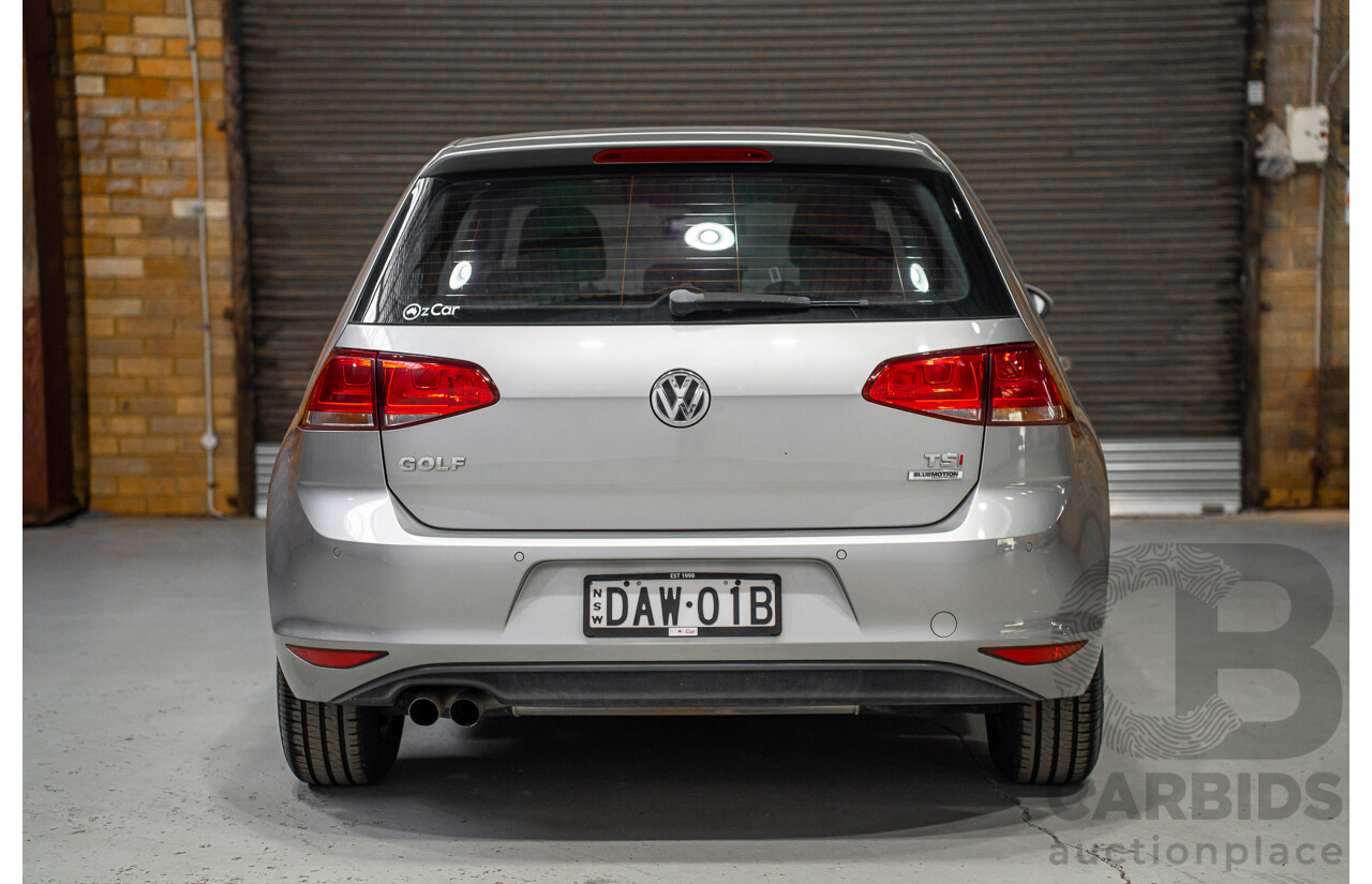 09/2015 Volkswagen Golf 92 TSI Trendline Mk7 MY16 5d Hatchback Tungsten Silver Metallic Turbo 1.4L