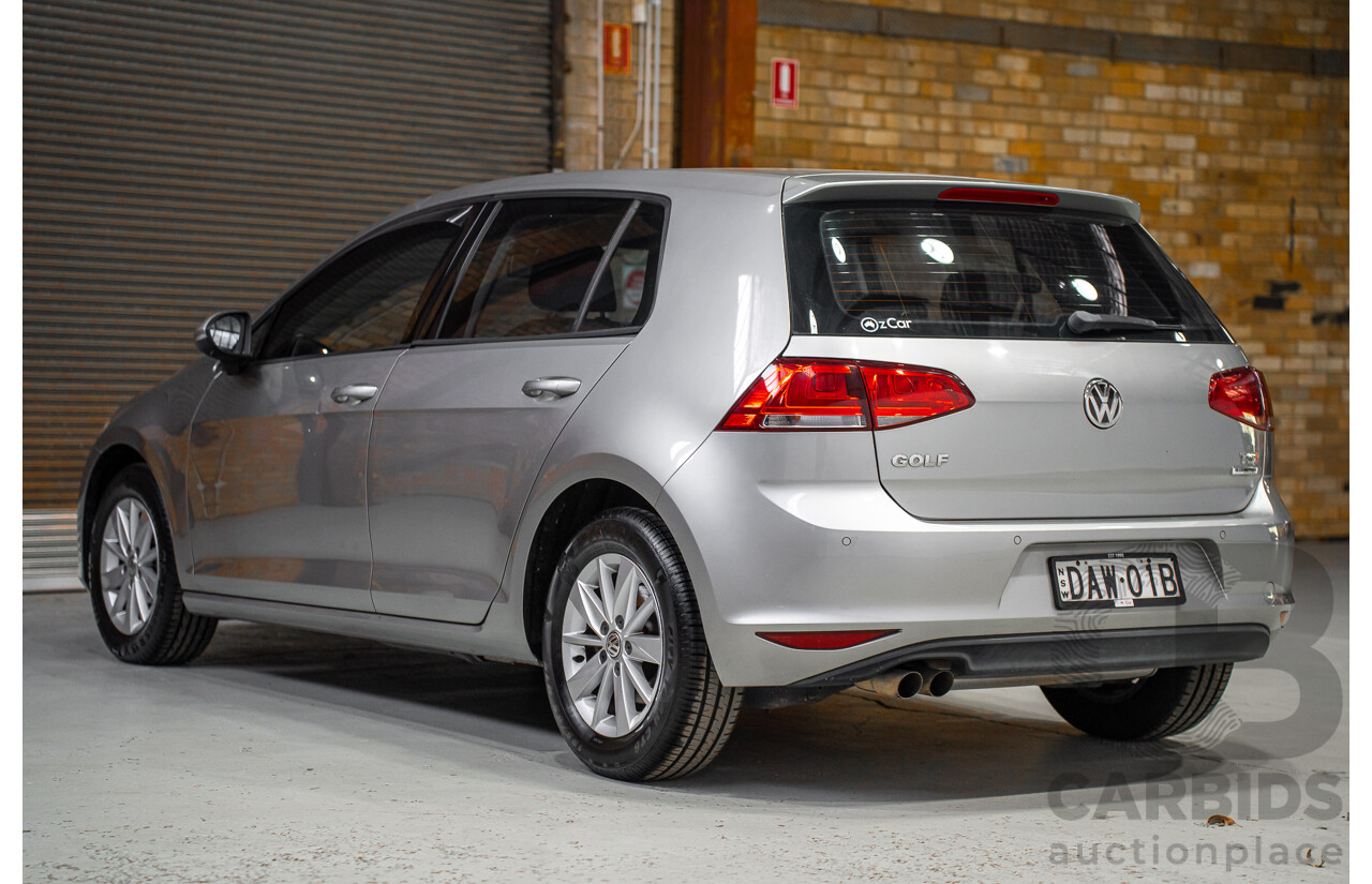 09/2015 Volkswagen Golf 92 TSI Trendline Mk7 MY16 5d Hatchback Tungsten Silver Metallic Turbo 1.4L