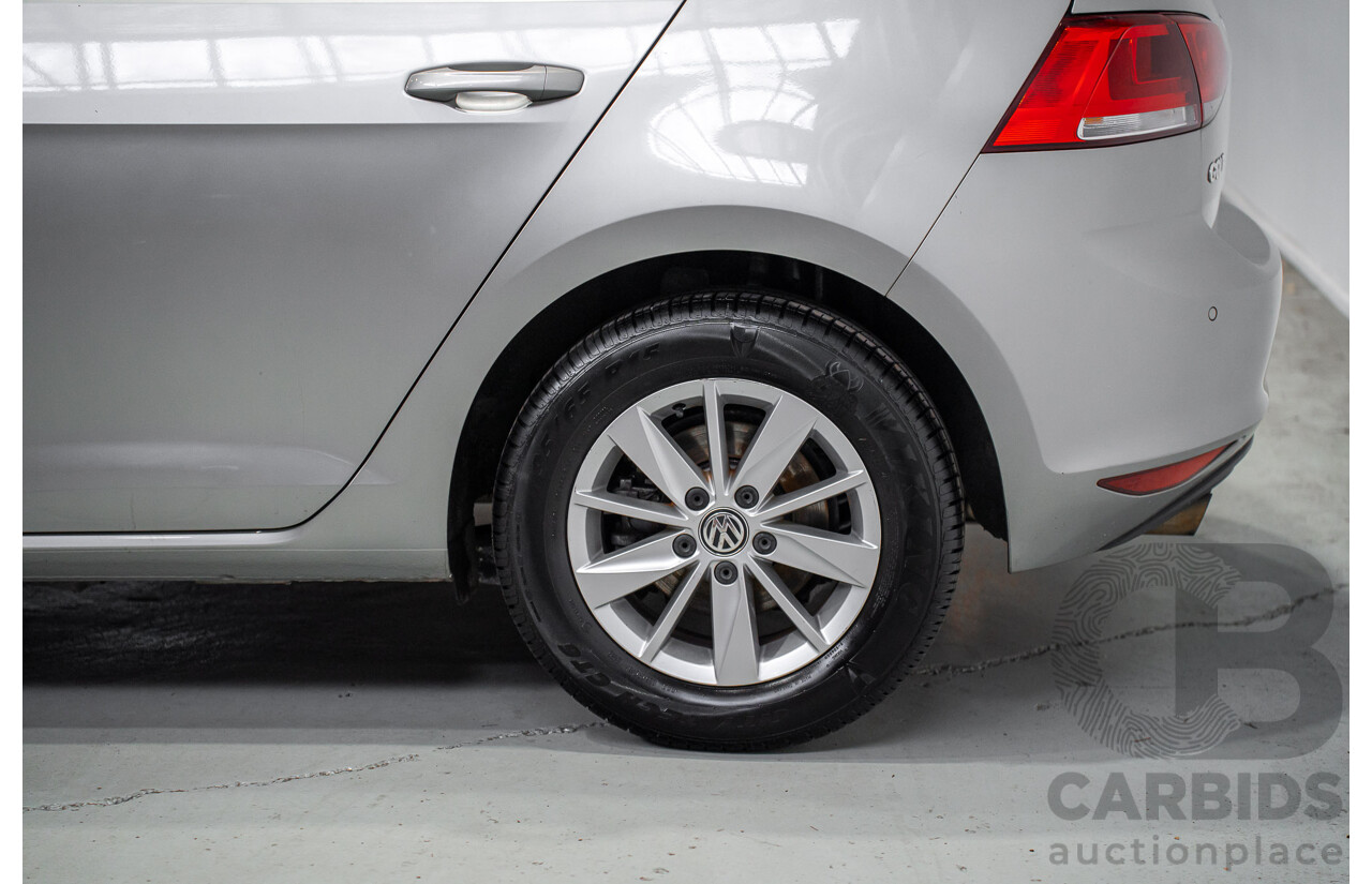 09/2015 Volkswagen Golf 92 TSI Trendline Mk7 MY16 5d Hatchback Tungsten Silver Metallic Turbo 1.4L